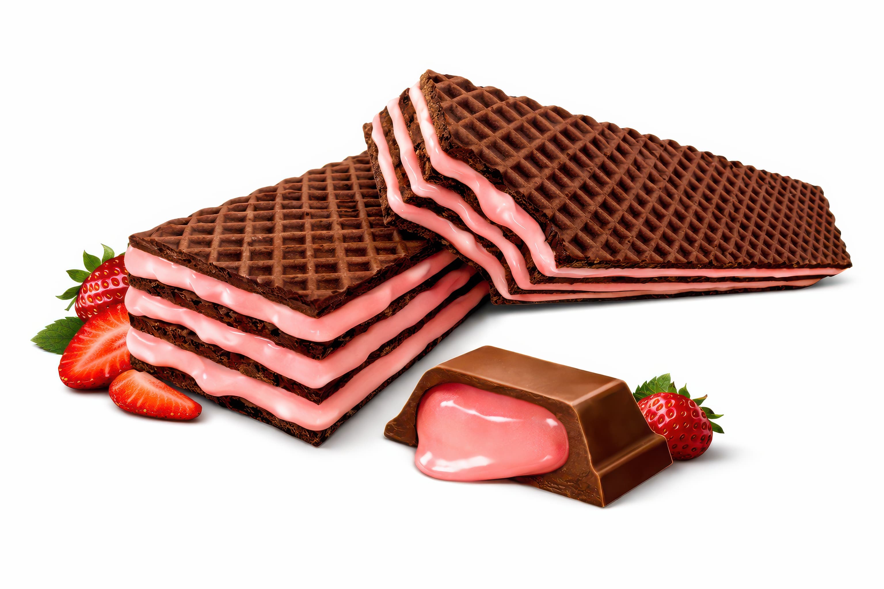 Neapolitan Temptation: Strawberry Chocolate Wafer & Cream Truffle Asset