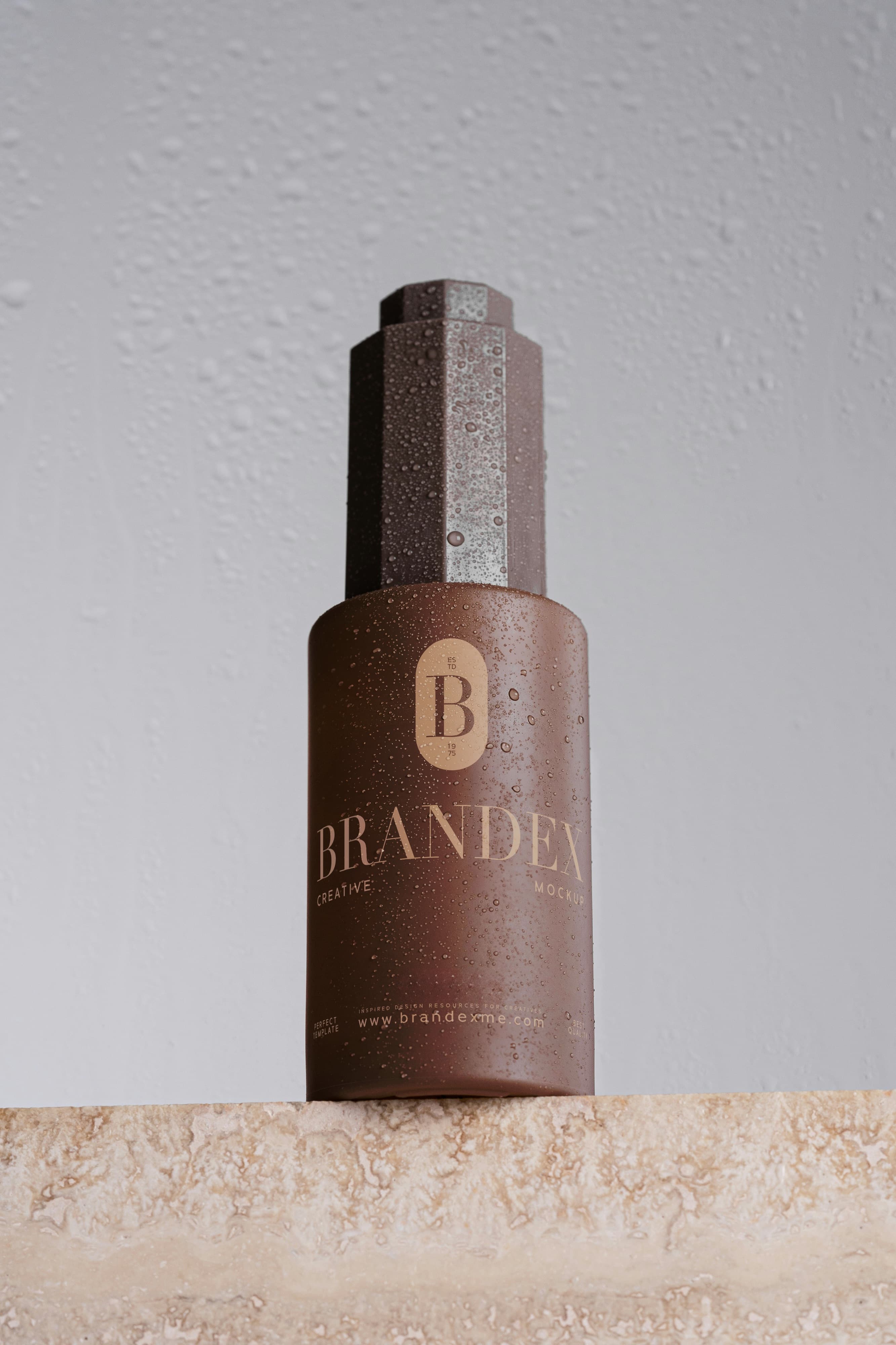 Textured brown mockup