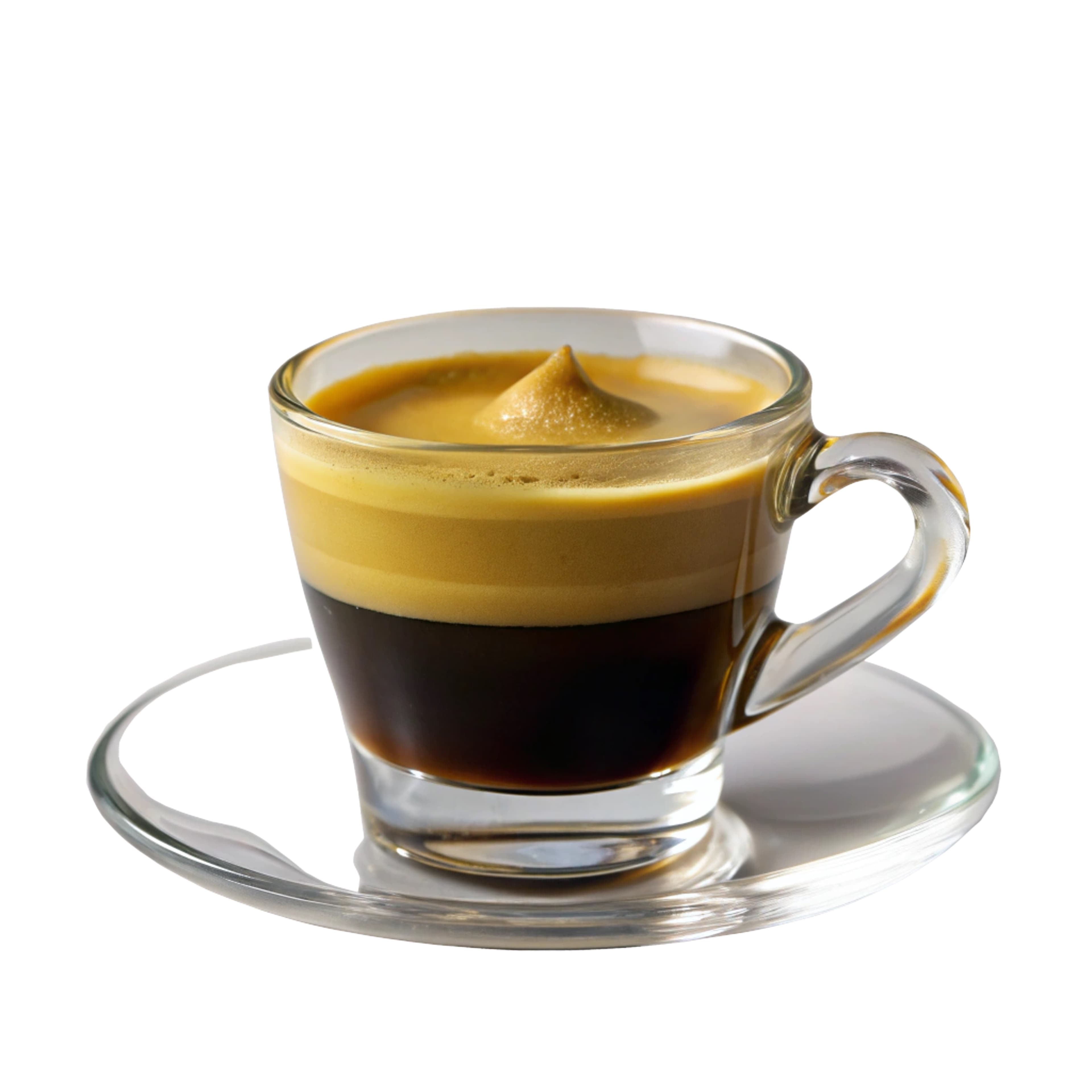 Perfect Espresso Crema on White Background