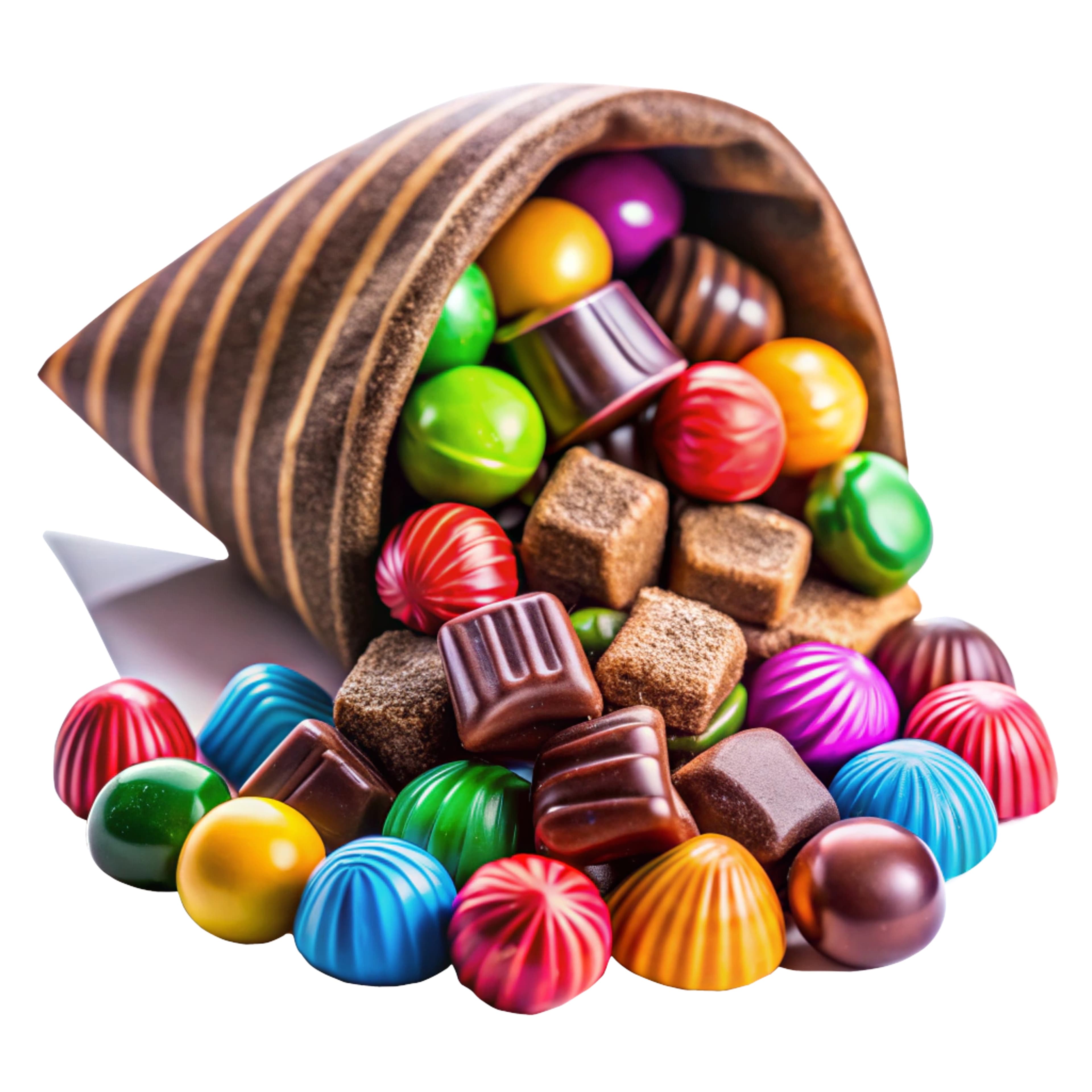 Delicious Coated Chocolates Design PSD