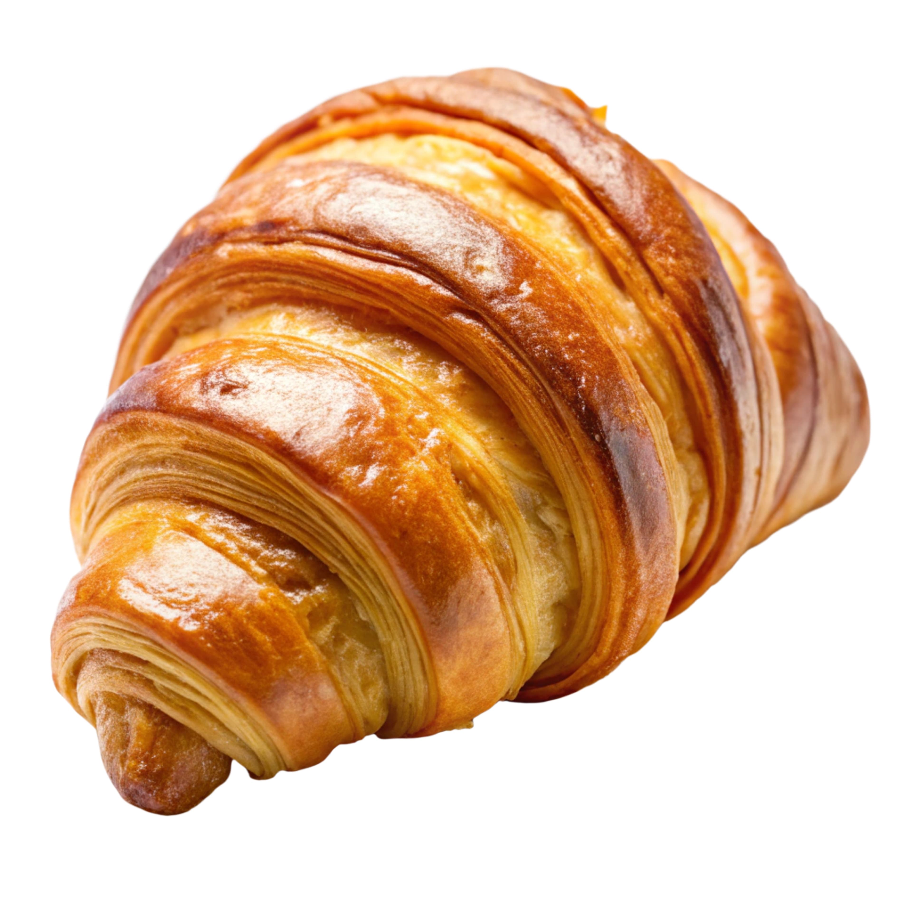 Golden Croissant Delight - Premium PSD Mockup