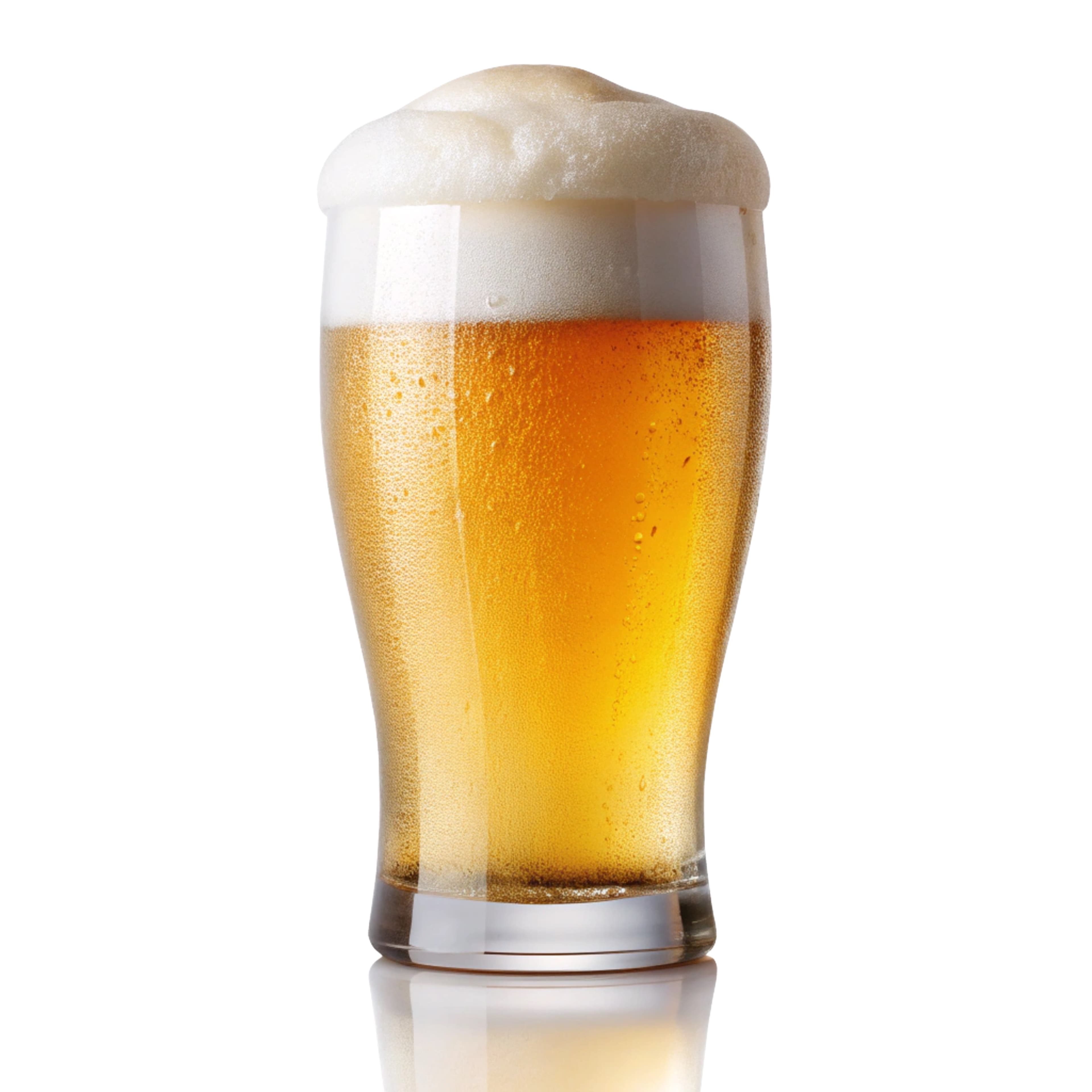 Elegant Frosted Glass with Foam Top Design