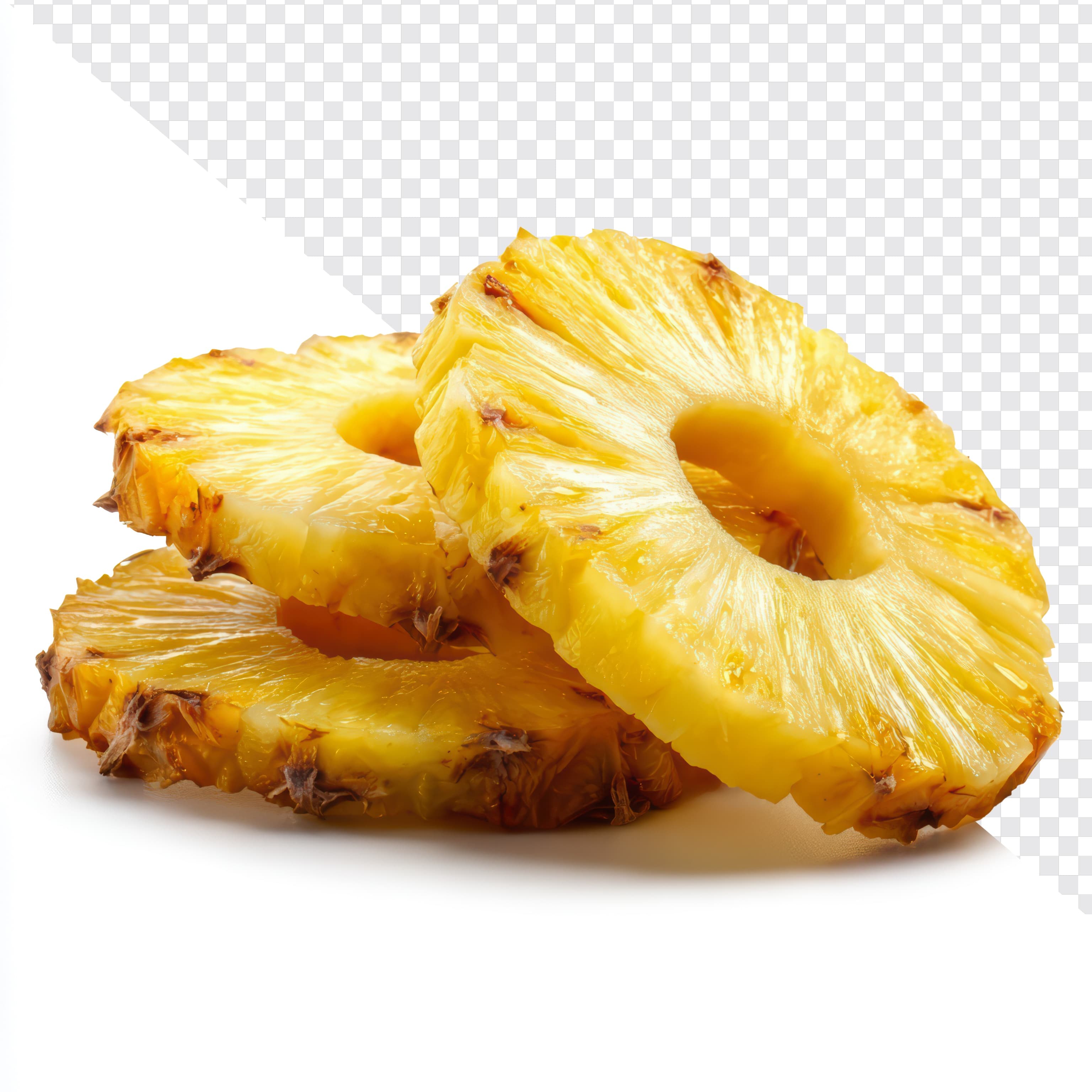 Pineapple Slices Isolated