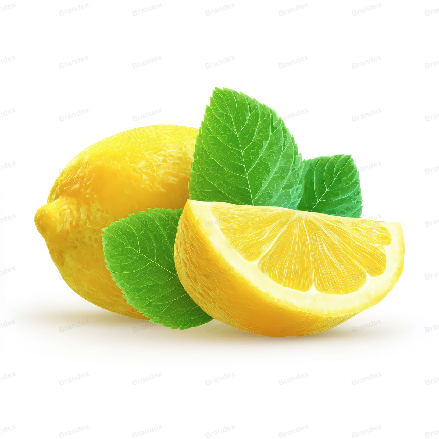 Lemon with Wedge