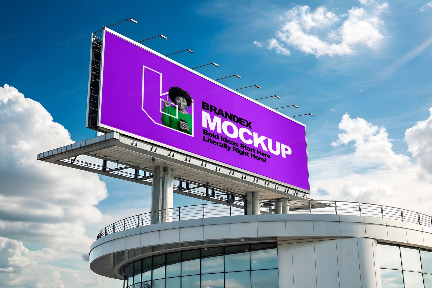 Photorealistic Outdoor Street Sign Mockup for Business Branding