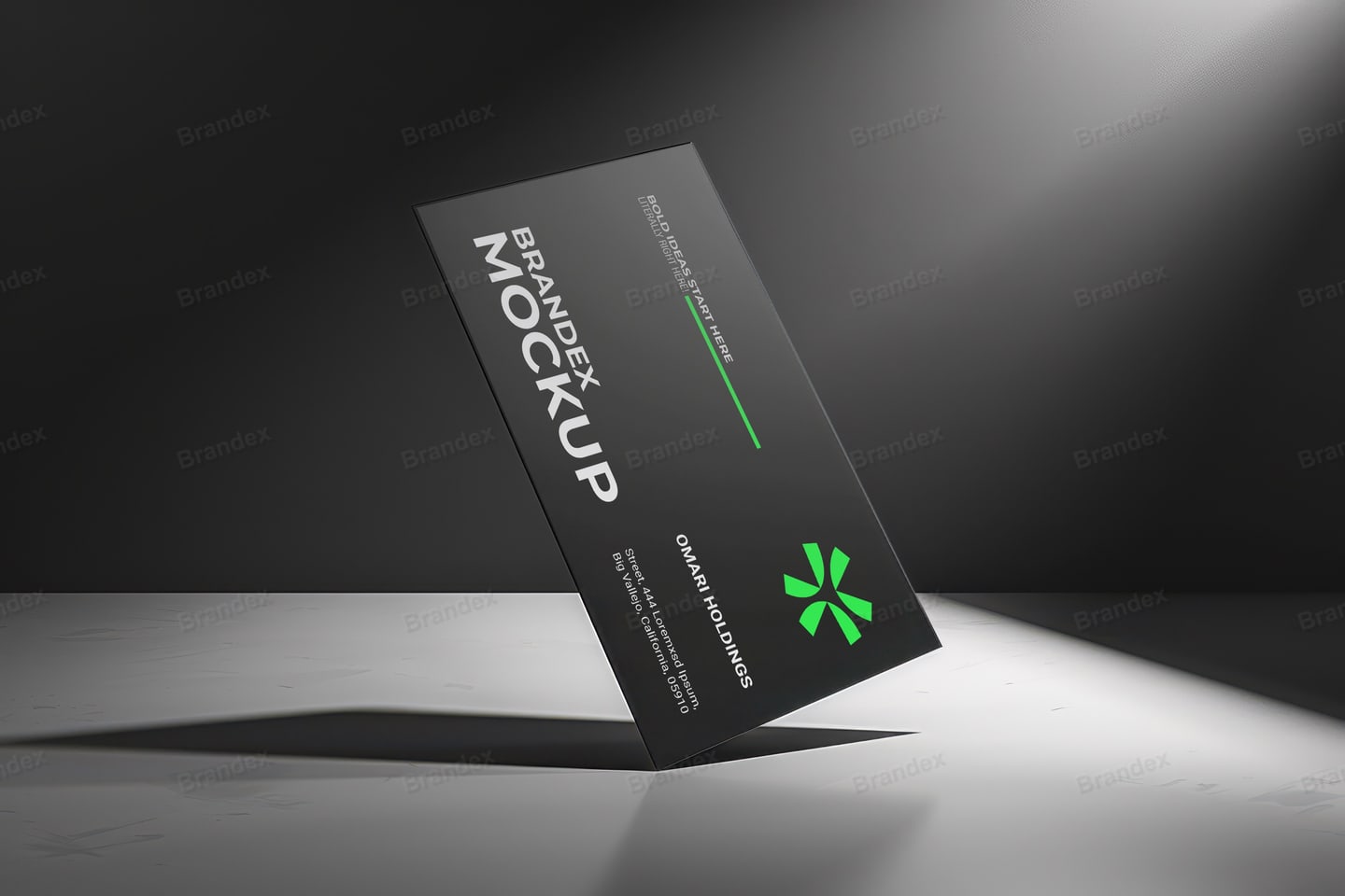 Corrugated Cardboard Tuck-Top Packaging Box Mockup 3D Presentation