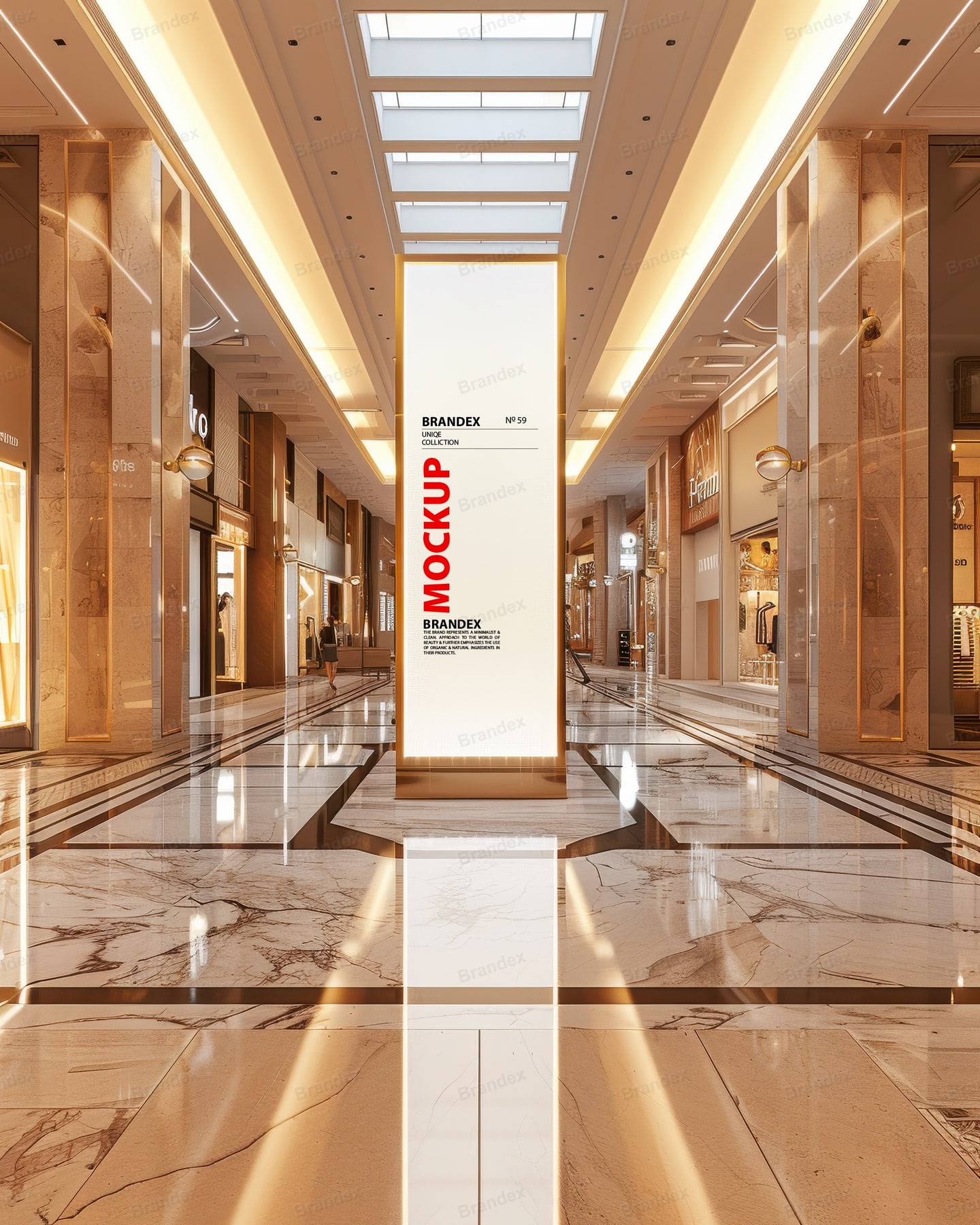 Photorealistic Outdoor Signage Billboard Mockup Front View