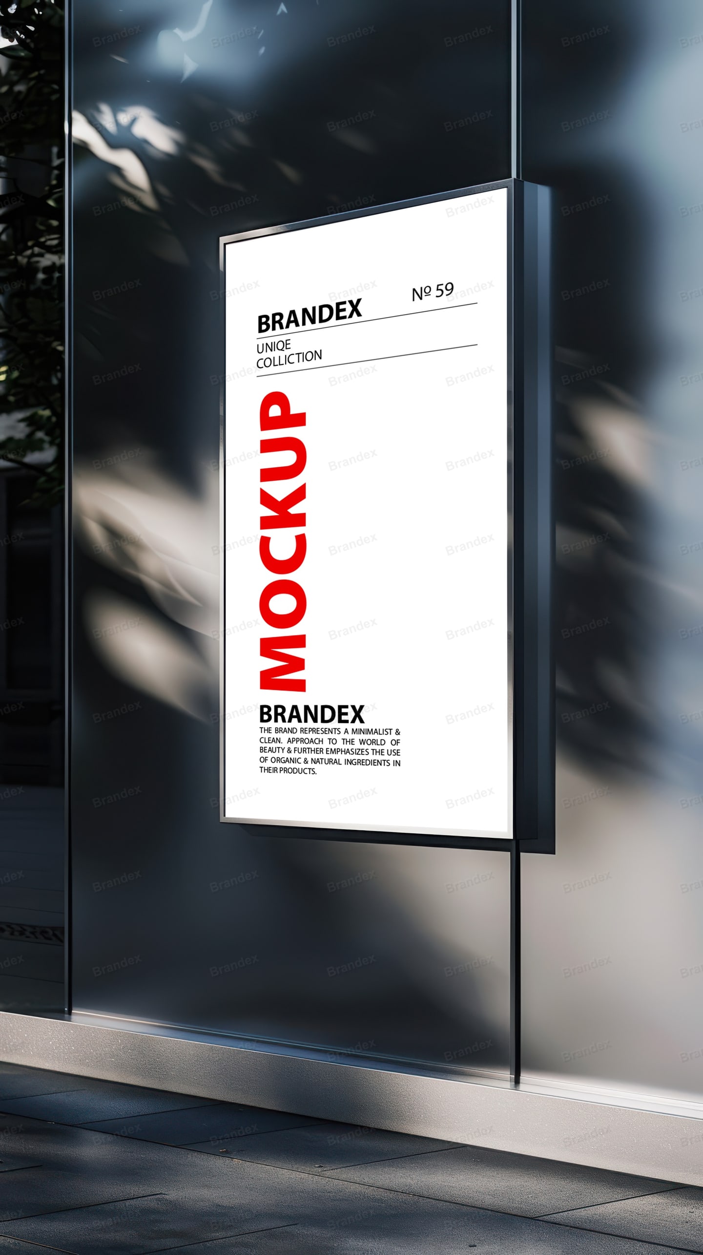 Photorealistic Outdoor Storefront Building Signage Mockup