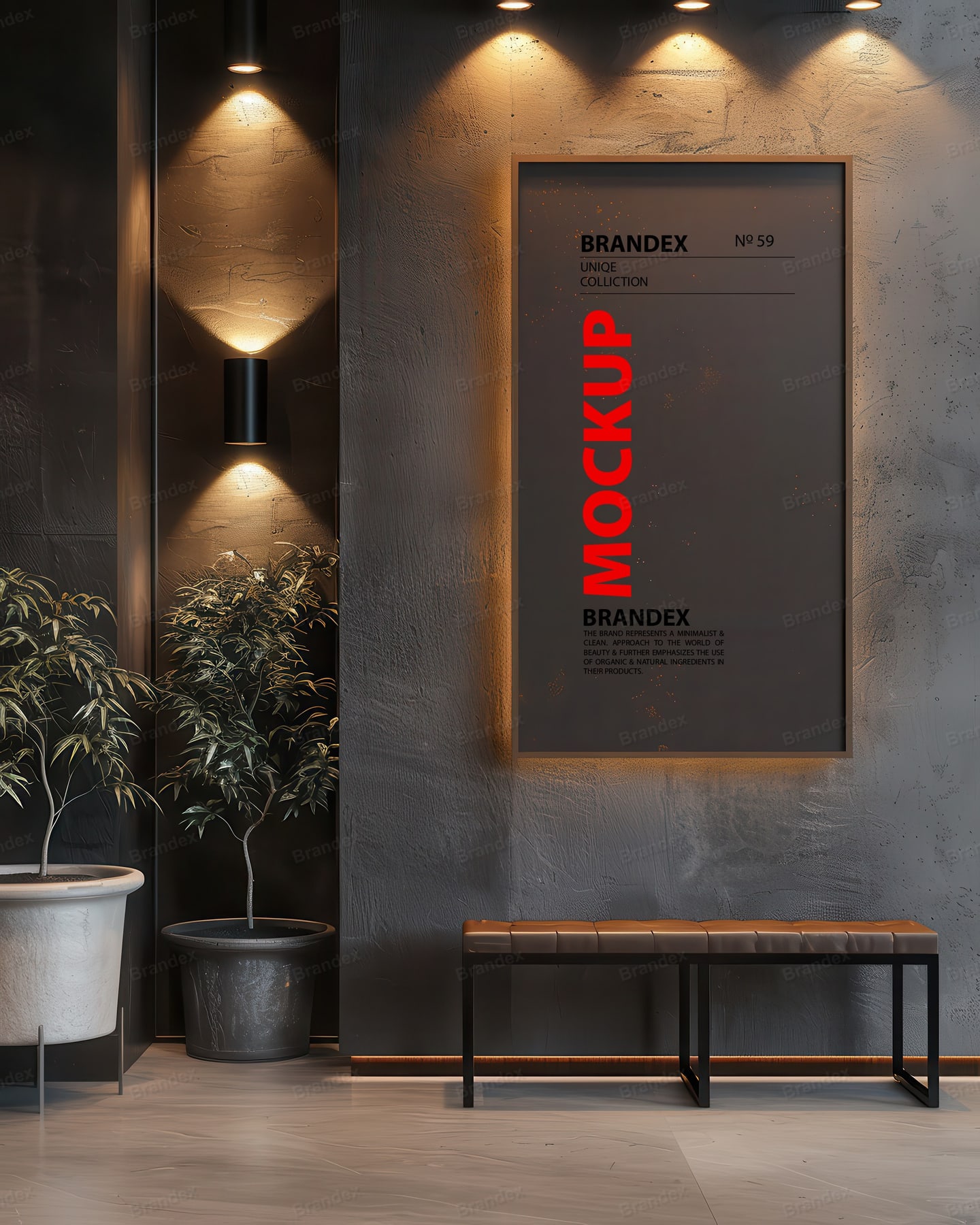 Photorealistic Urban Storefront Signage Mockup Smart Object