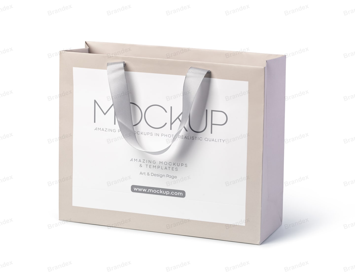 Premium Brandex Retail – Minimalist Landscape Paper Shopping Bag Mockup