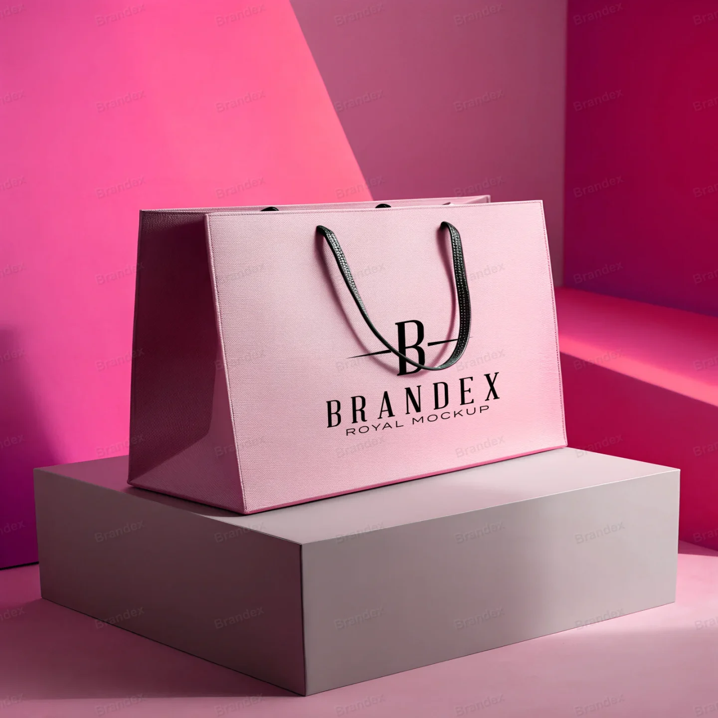 Photorealistic Customizable Box and Bag Packaging Mockup Smart Object