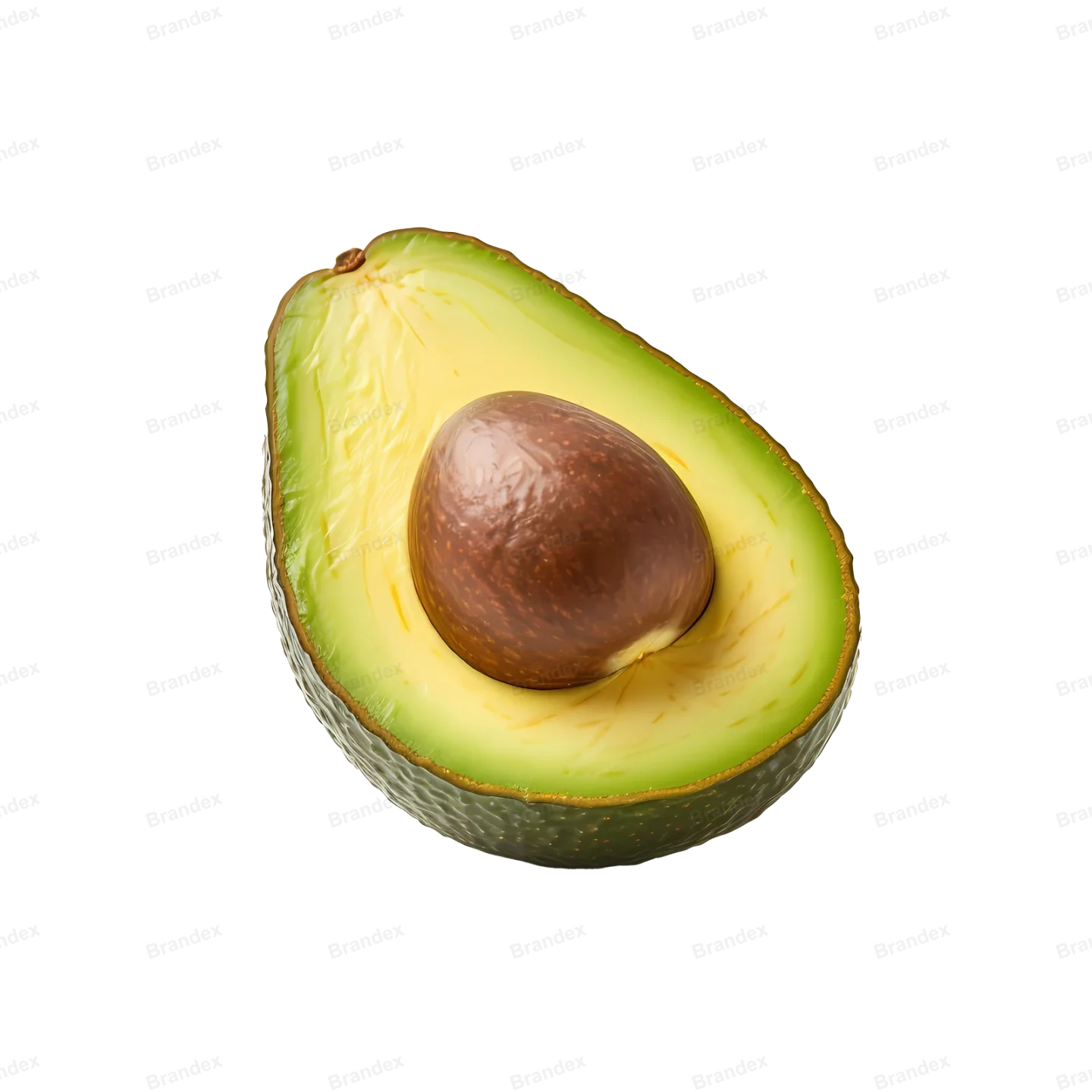 Fresh Avocado Cut - Isolated PSD with Shadows (1)