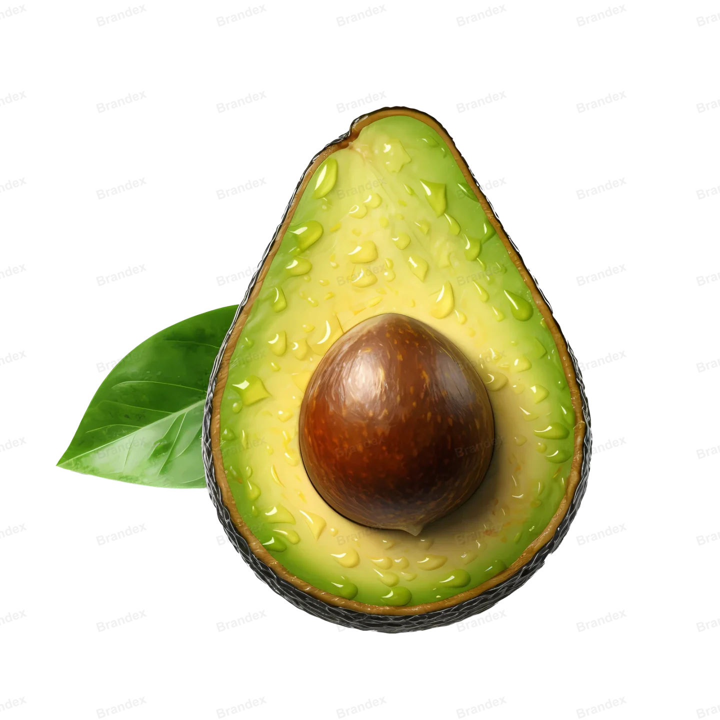 Fresh Avocado Slice - Isolated PSD Cutout (7)