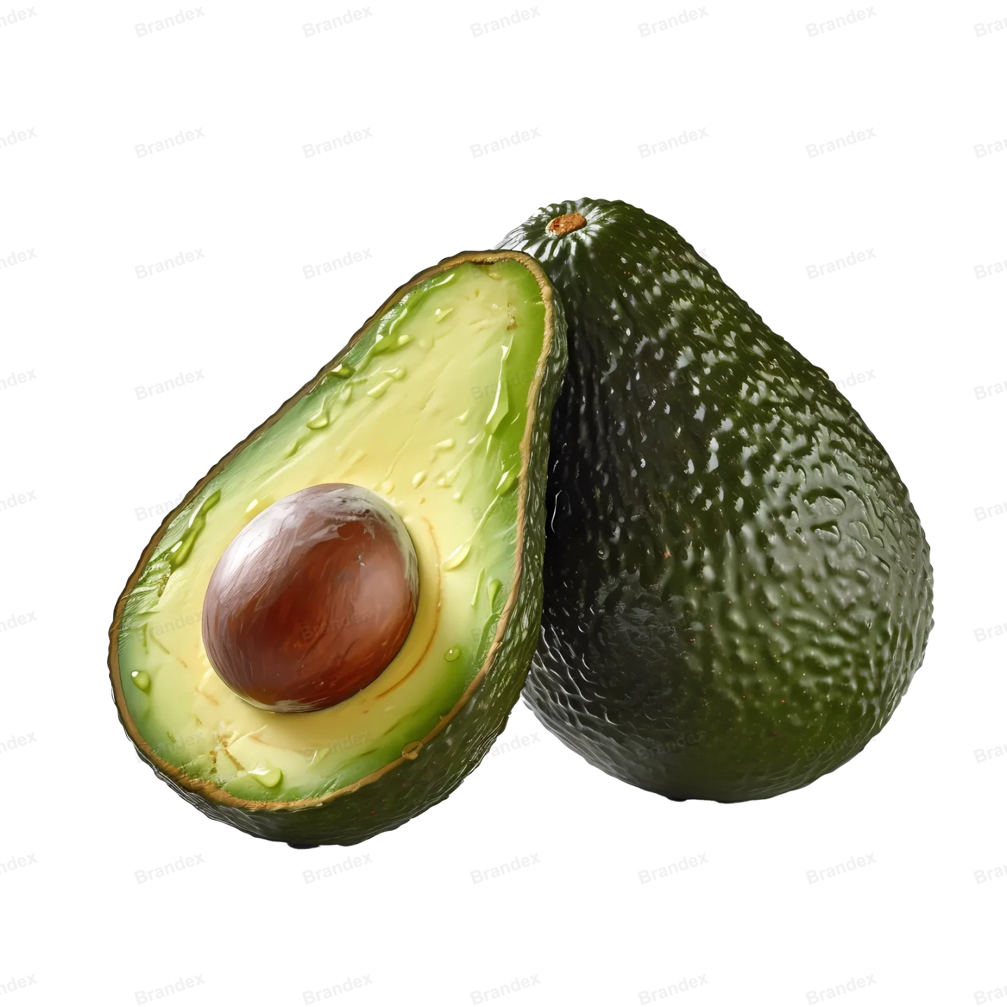 Fresh Avocado Slice - Isolated PSD Cutout (14)