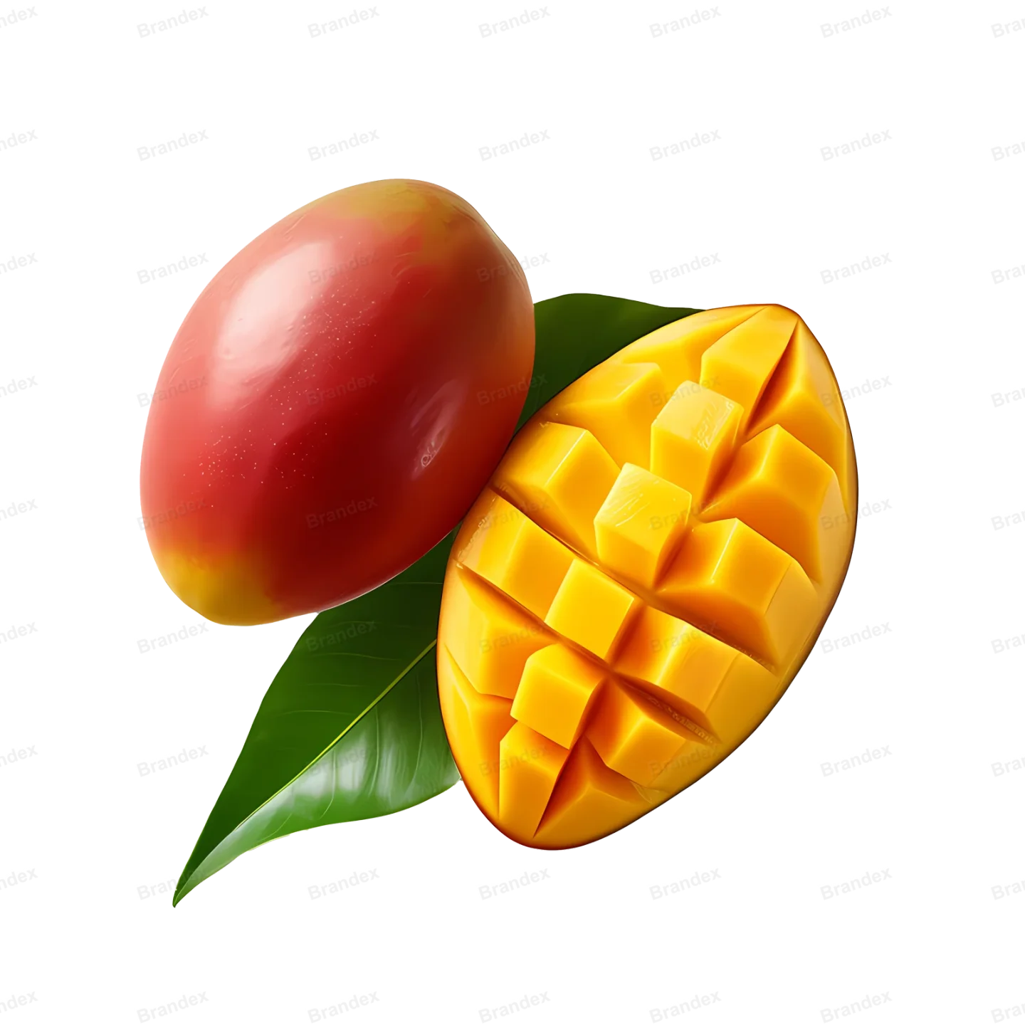 Fresh Mango Fruit Isolated PSD - High Res