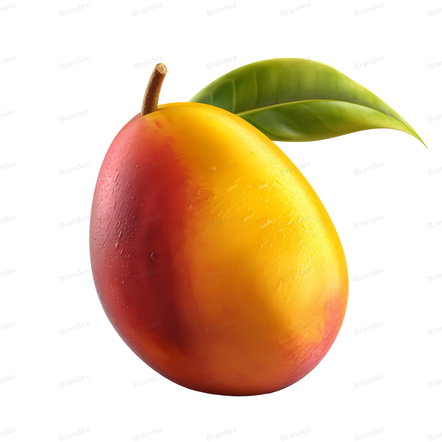 Fresh Mango Fruit - Isolated PSD with High Detail