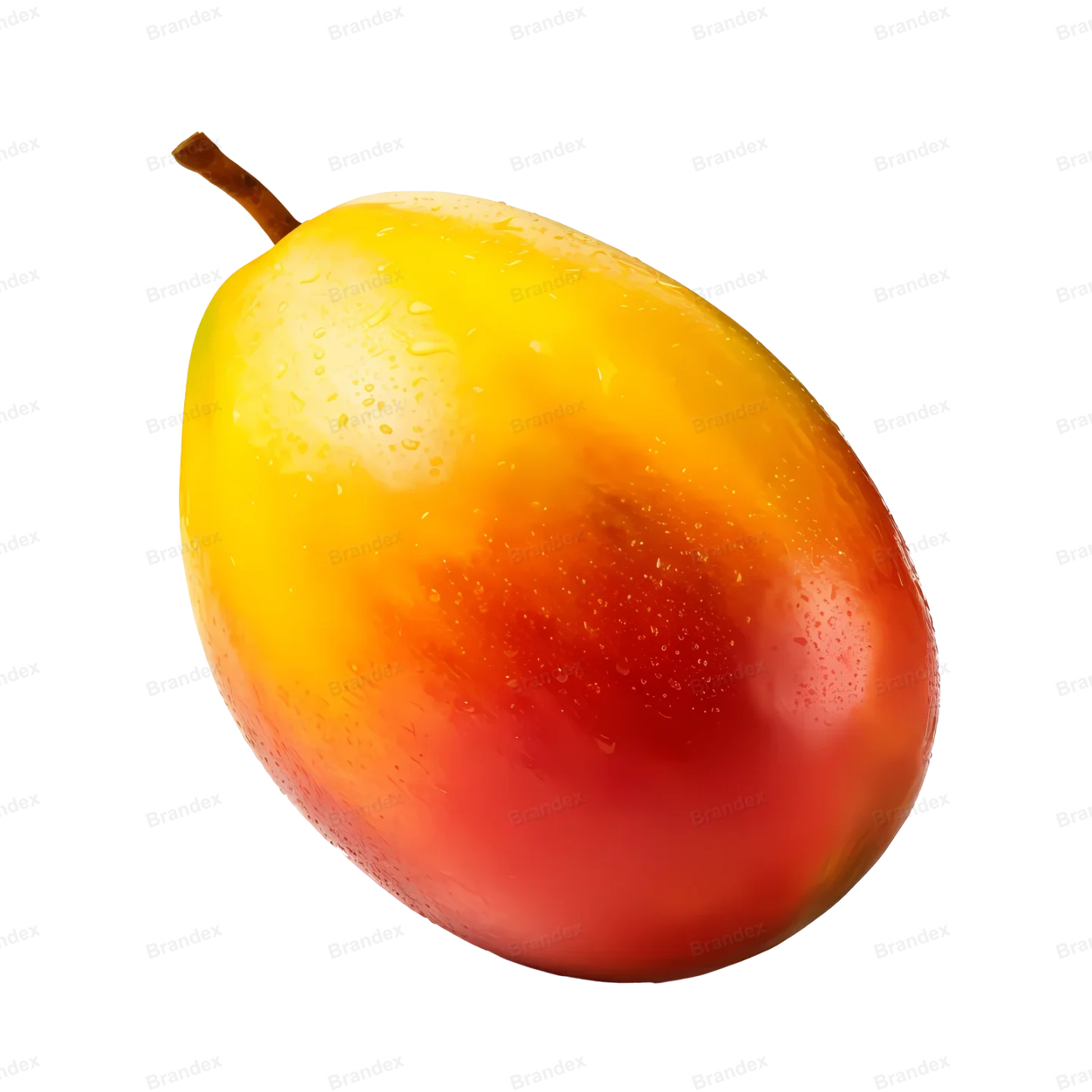 Fresh Mango Slice - Isolated PSD with Transparent Background (2)