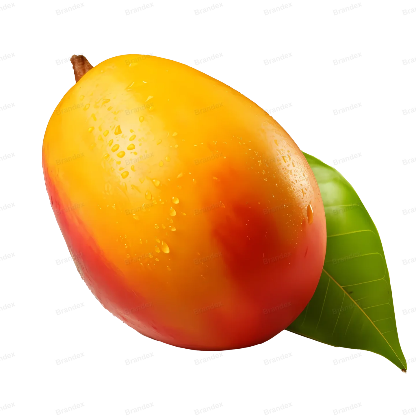 Fresh Mango Slice - Isolated PSD with Transparent Background (4)