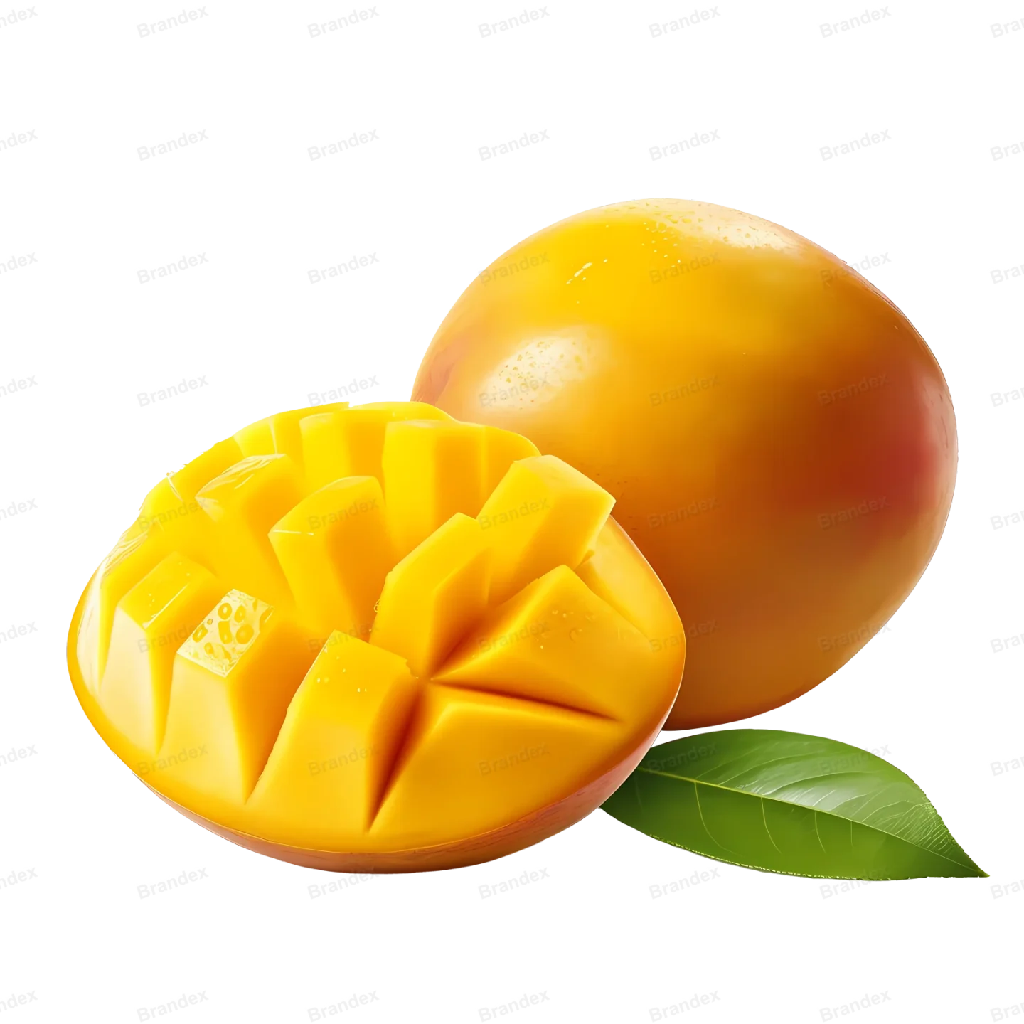 High Resolution Isolated Mango Fruit PSD Transparent Background