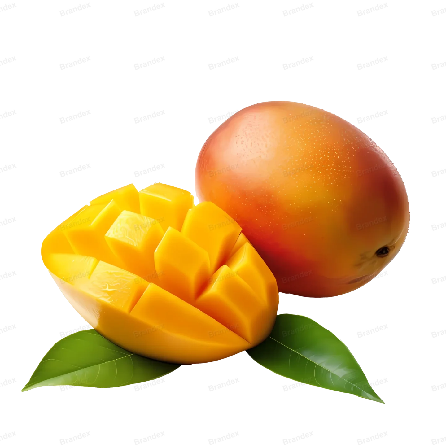 Fresh Mango Slice - Isolated PSD with High-Resolution Texture (9)