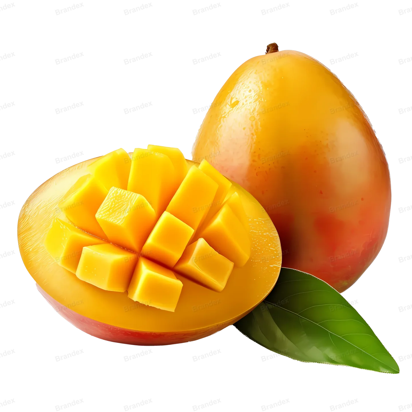 Juicy Mango Fruit - Isolated PSD Cutout