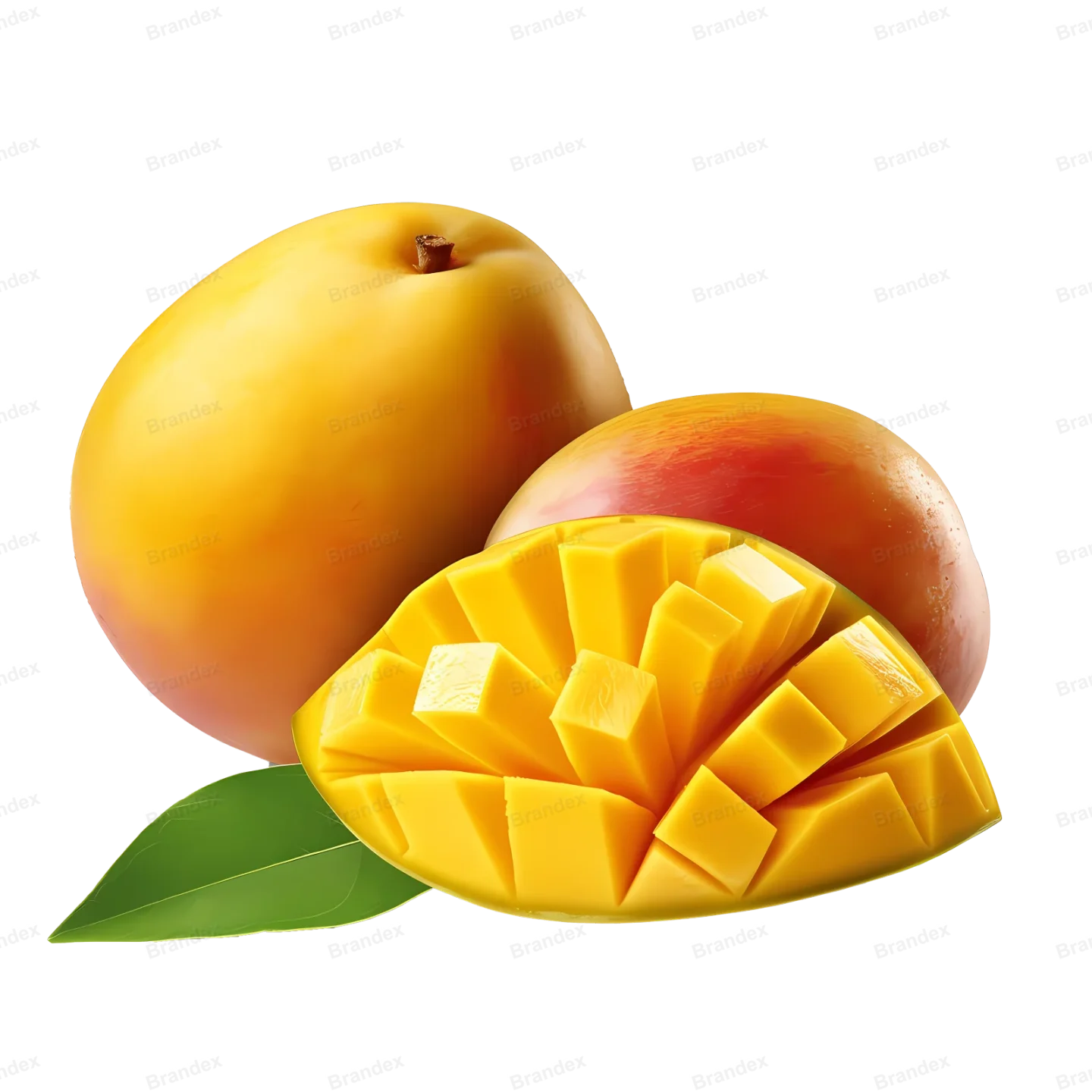 Fresh Mango Slice - Isolated PSD with High-Resolution Texture (8)