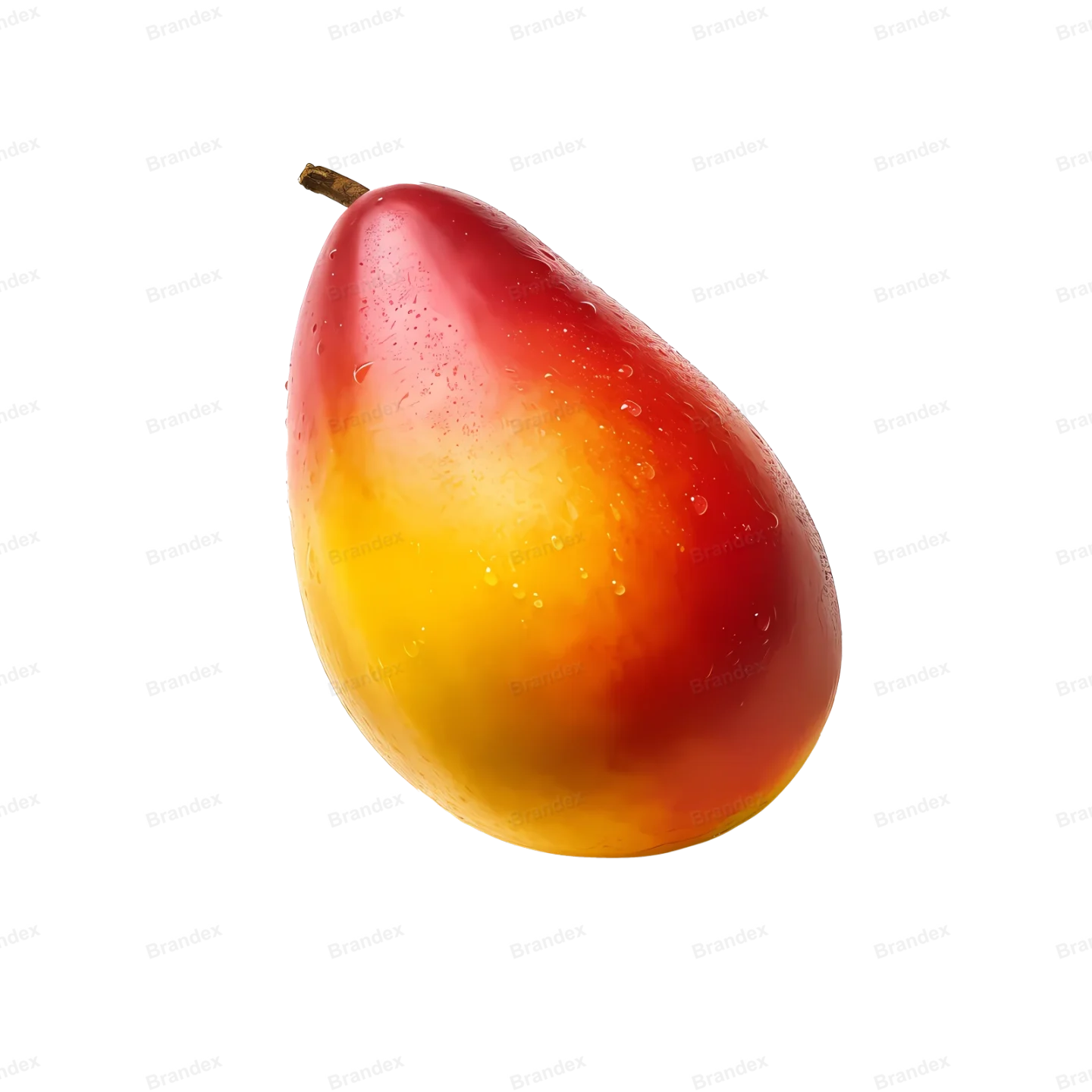 Fresh Mango Fruit Isolated PSD with High-Resolution Texture