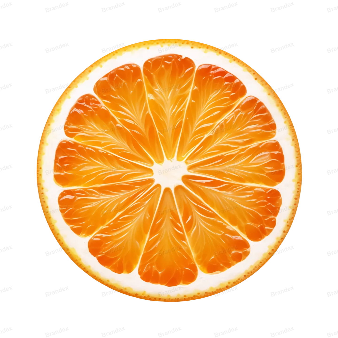 Fresh Orange Fruit - Isolated PSD with High-Resolution Texture