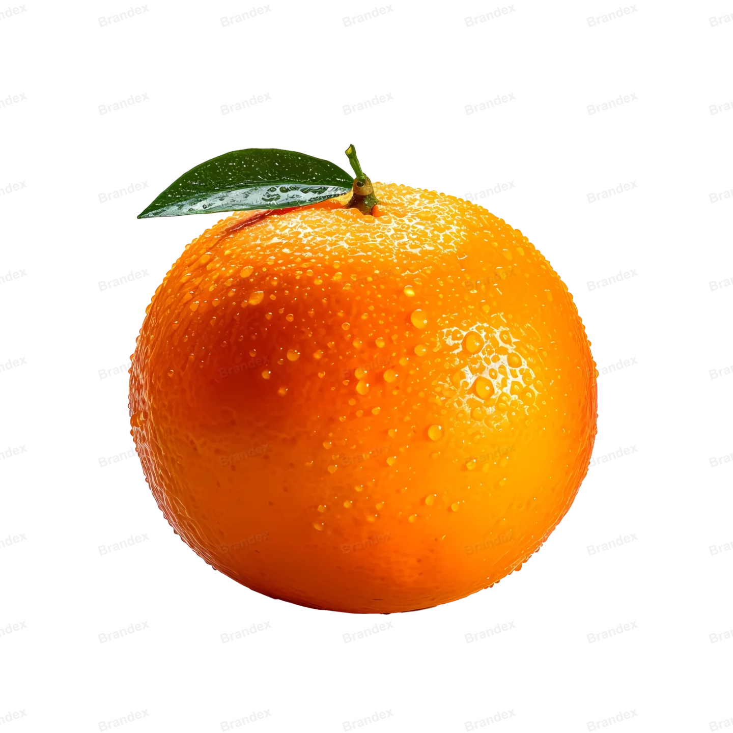 Fresh Orange Fruit Isolated PSD with High Detail