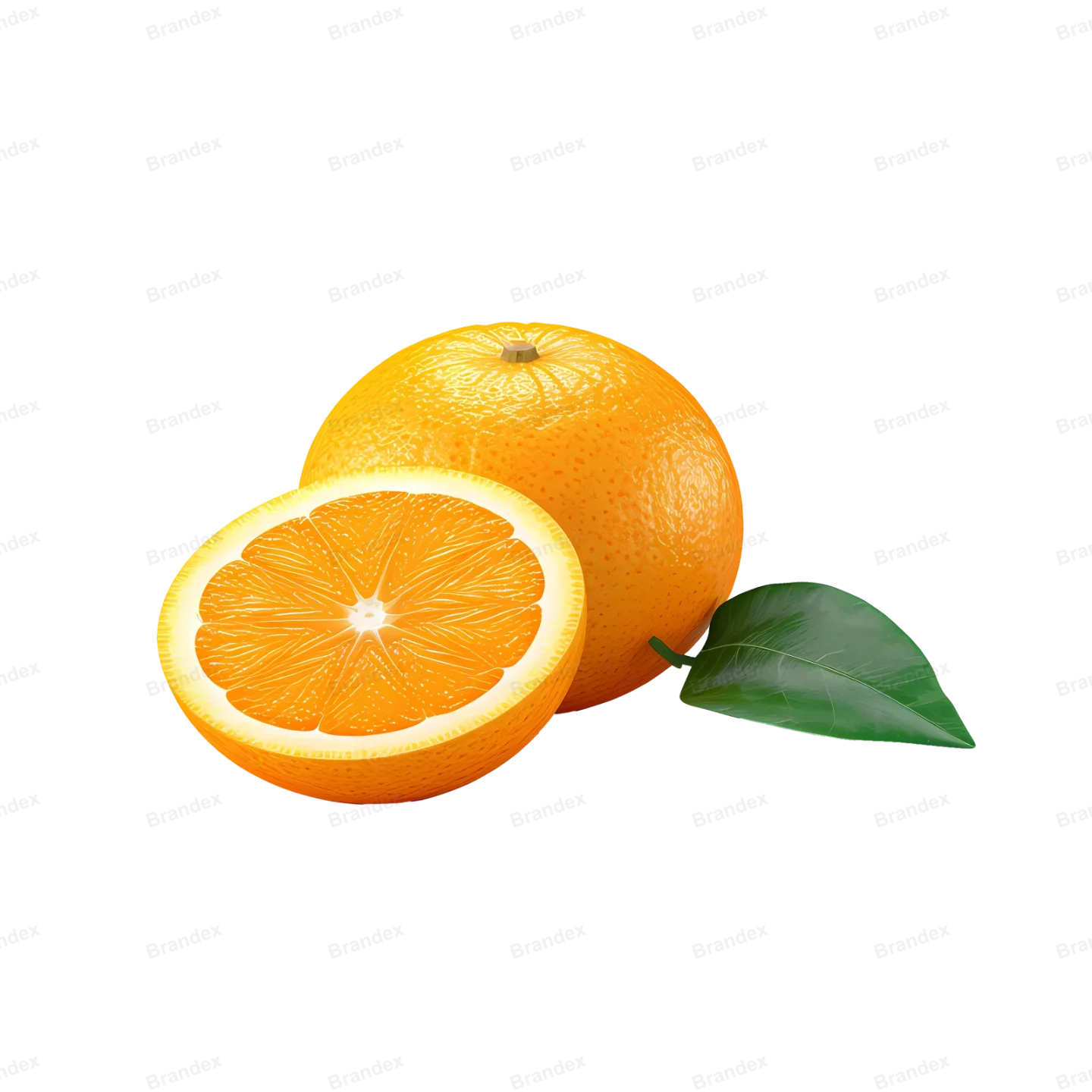 Fresh Orange Fruit - Isolated PSD with High-Resolution Texture (3)