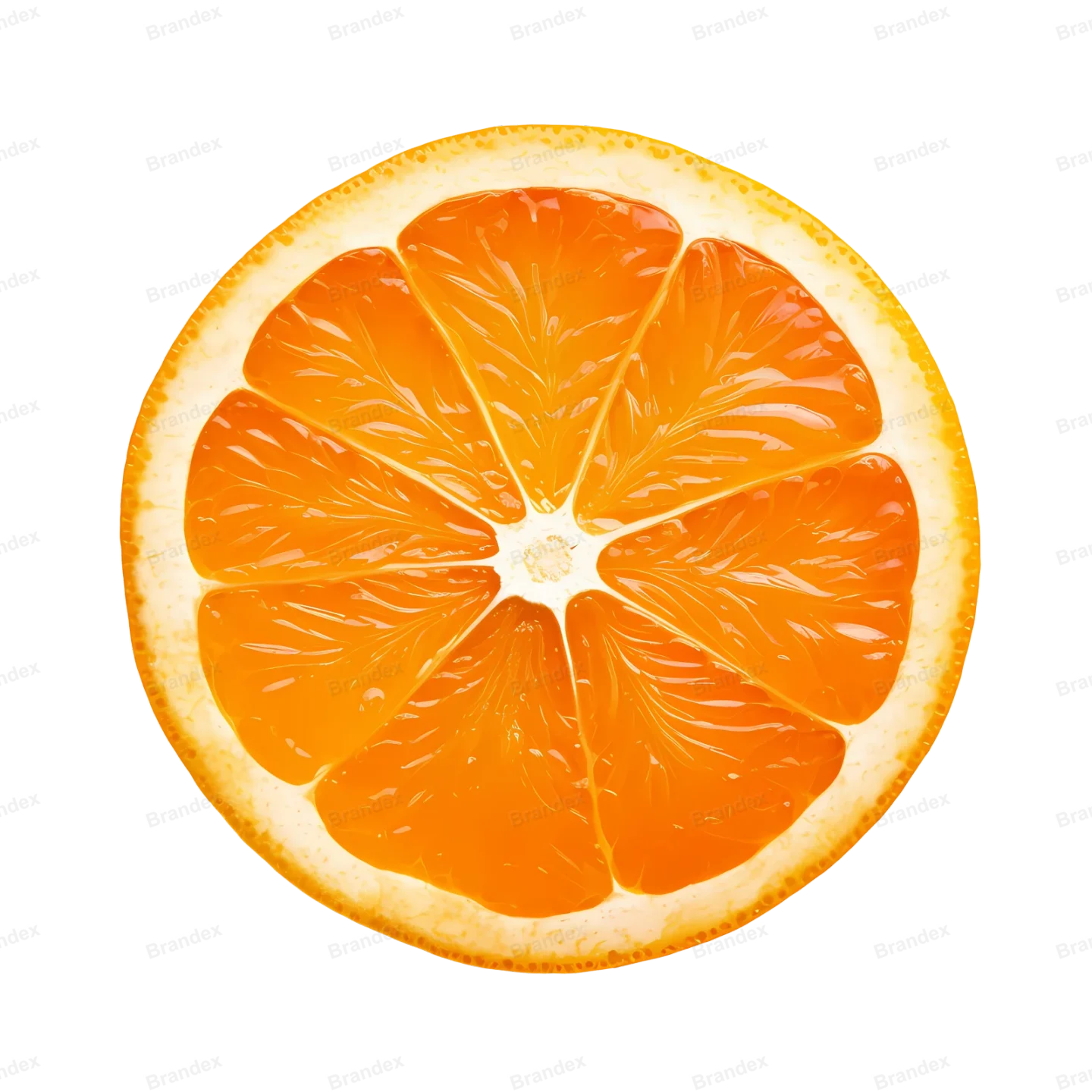 Fresh Orange Fruit Slice - Isolated PSD (4)