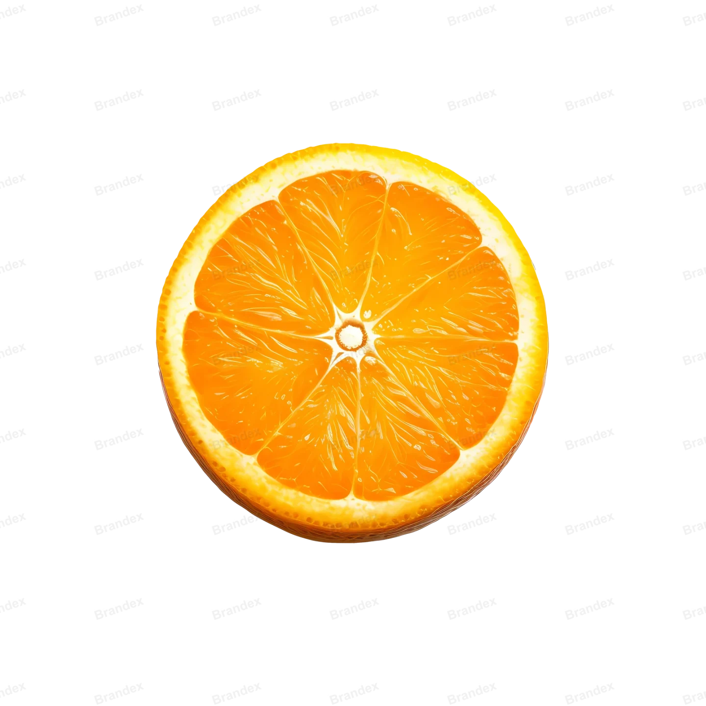 Fresh Orange Fruit Slice - Isolated PSD Cutout (2)