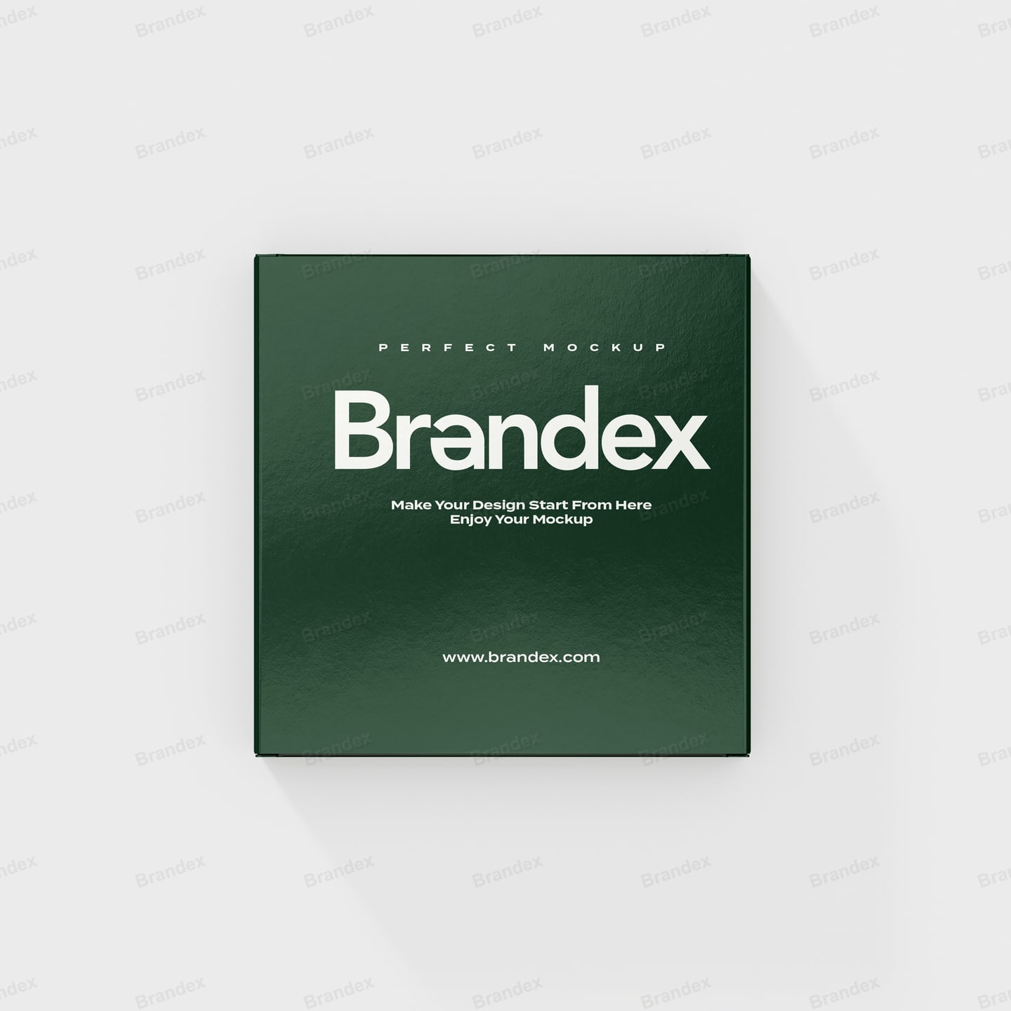 Instagram Post Green Glossy Square Branding Mockup