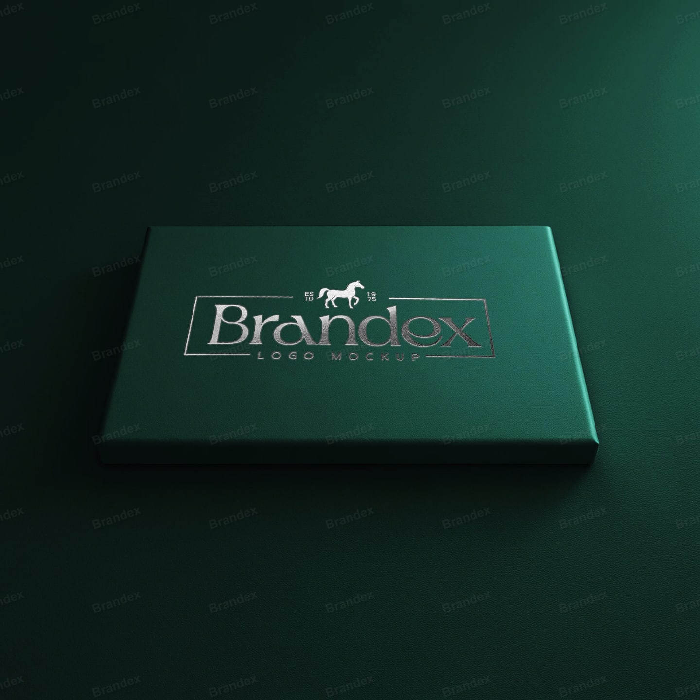 Green Elegant Logo Branding Showcase Mockup