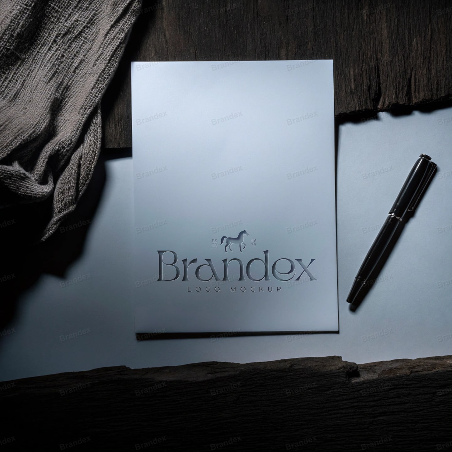 Letterhead Logo Branding Mockup Minimalist Stationery Presentation