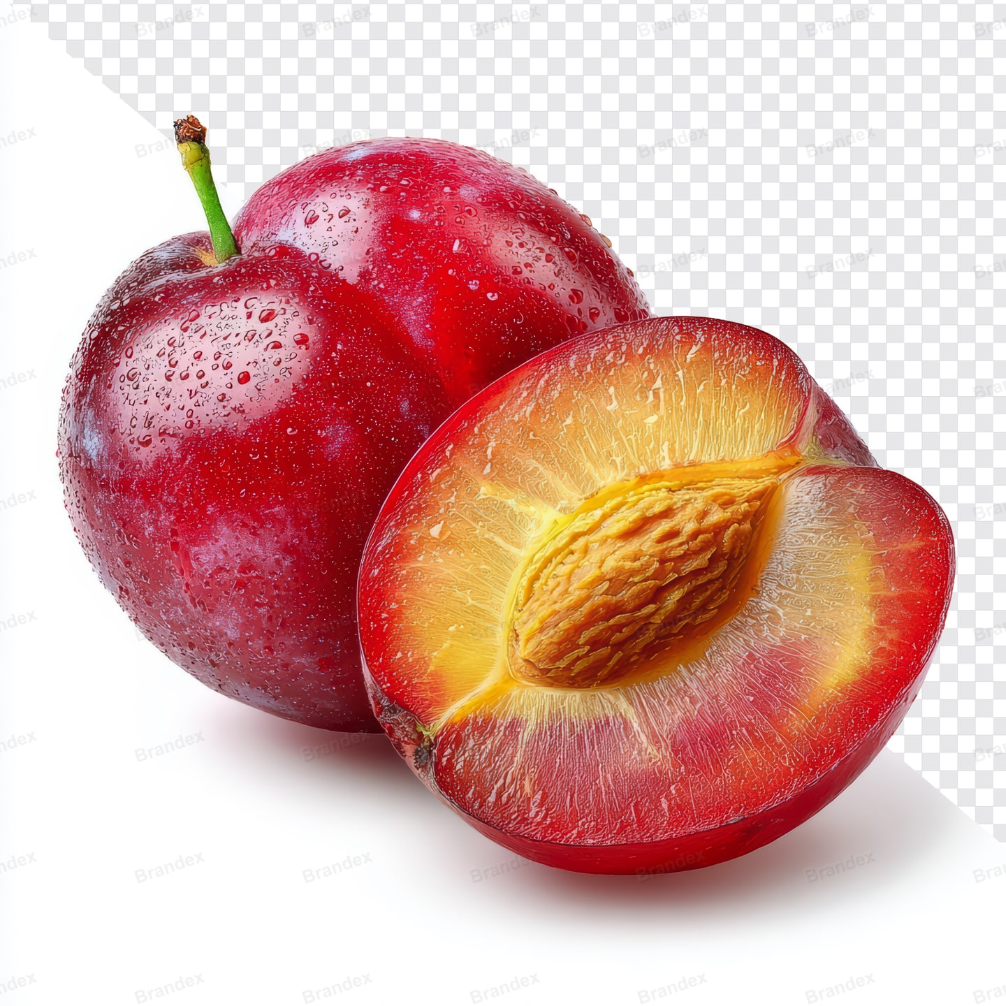 Glossy Red Plum